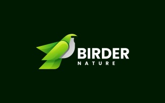 Nature Bird Gradient Logo Template 2