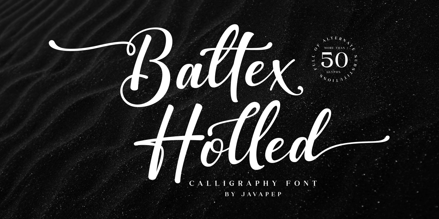 Baltex Holled / Calligraphy font
