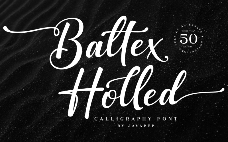 Baltex Holled / Calligraphy font Font