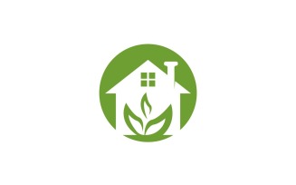 Building Home Nature Logo Vector Template 11