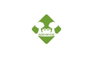 Building Home Nature Logo Vector Template 16