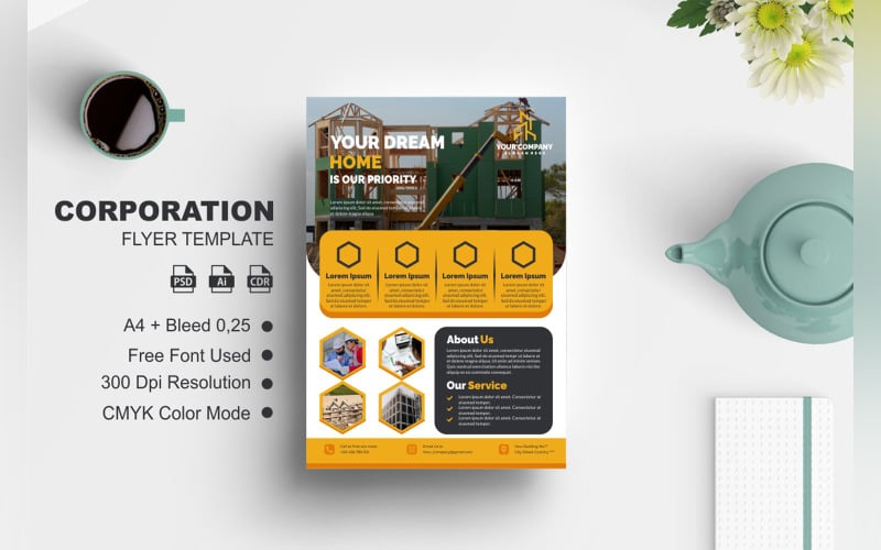 Dream Home Flyer Template Corporate Identity