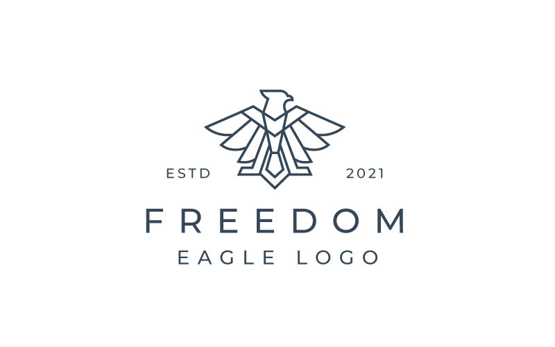 Elegant Eagle Hawk Falcon Logo Design Vector Template Logo Template