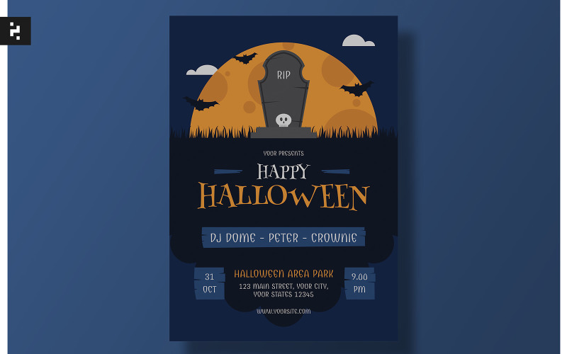 Happy Halloween Flyer Template Corporate Identity