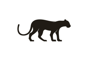 Silhouette Leopard Logo Design Inspiration