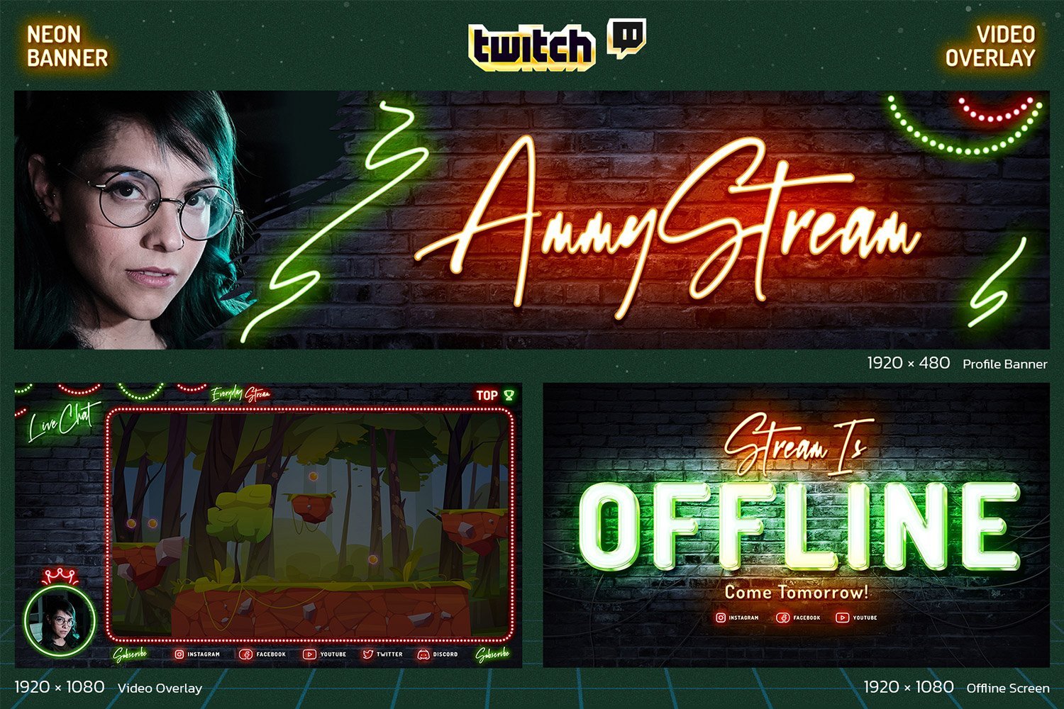 Kit Graphique #276906 Twitch Twitch Divers Modles Web - Logo template Preview