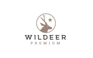 Luxury Deer Logo Design Tempalte