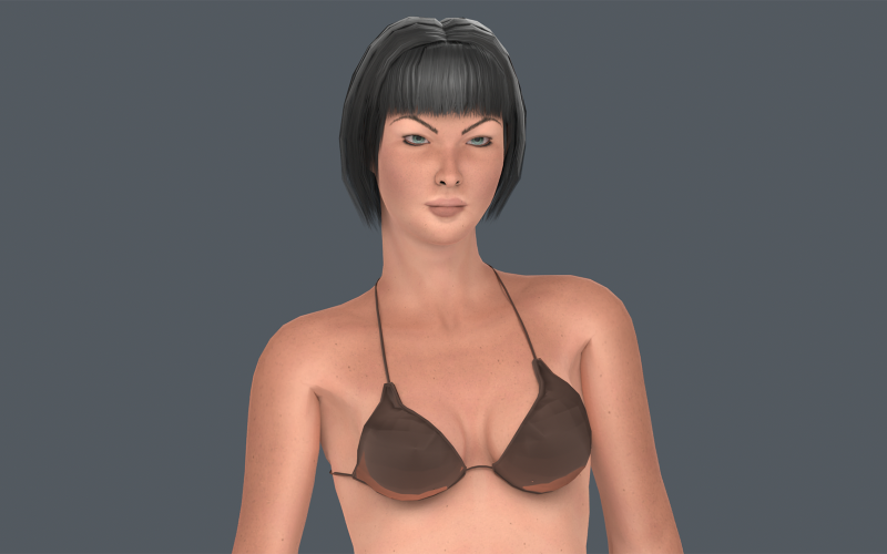 Asena Female Rigged 3D model Model
