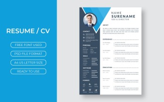 Director Professional Resume Template