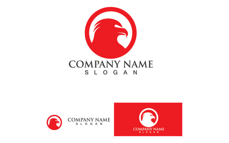 Eagle Head Falcon Bird Logo Vector 14 Logo Template