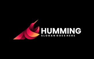 Hummingbird Gradient Logo Template