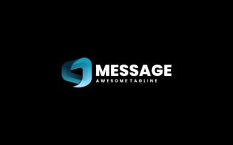 Message Gradient Logo Style