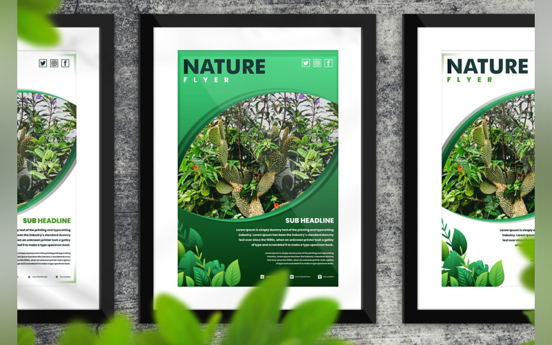 Nature Flyer Design Template Corporate Identity
