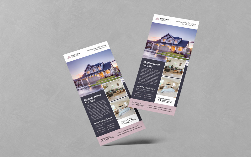 Real Estate Agency DL Flyer Design Templates Corporate Identity