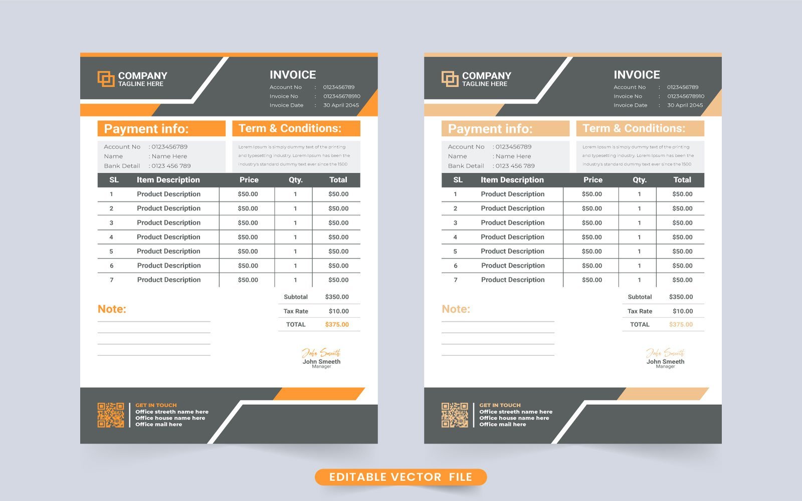 Template #277185 Invoice Template Webdesign Template - Logo template Preview