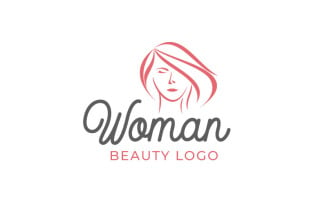Beauty Woman Logo Design Template