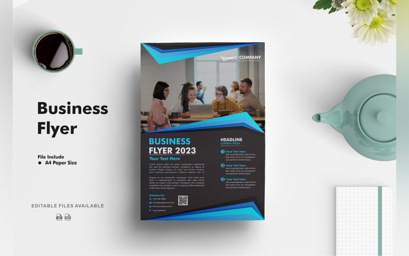 Business Flyer Template 9 Corporate Identity