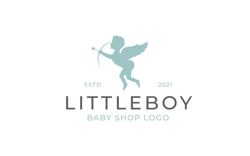 Cute Cupid For Baby Shop Logo Design Template Logo Template