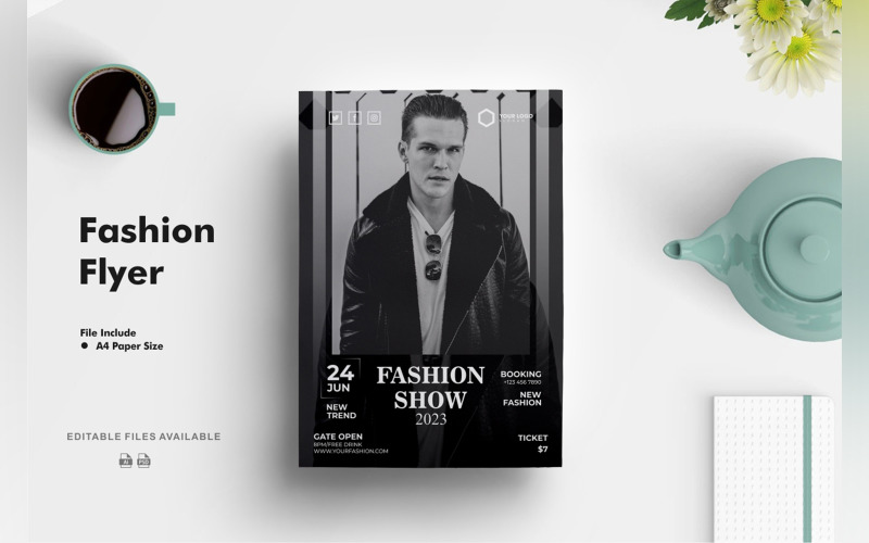 Fashion Show Flyer Template Corporate Identity