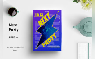 Next Party Flyer Template
