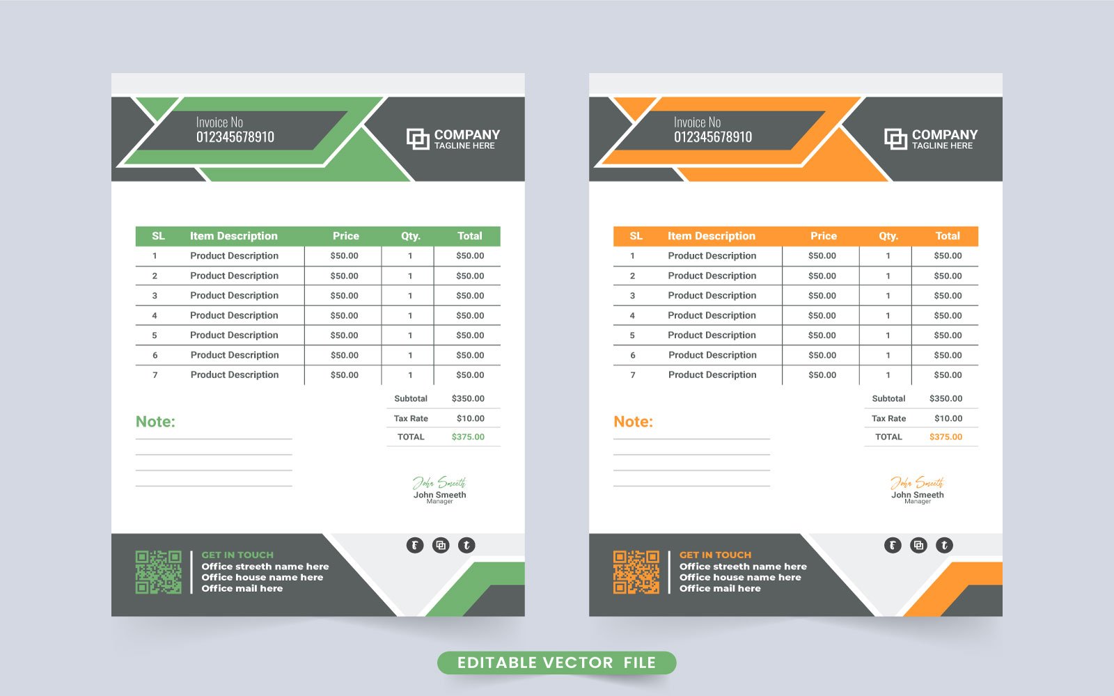 Kit Graphique #277209 Business Invoice Divers Modles Web - Logo template Preview