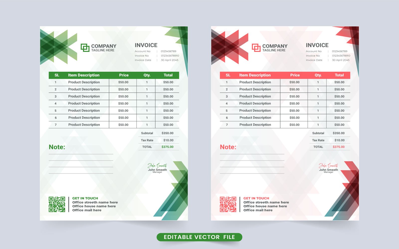 Template #277220 Invoice Template Webdesign Template - Logo template Preview