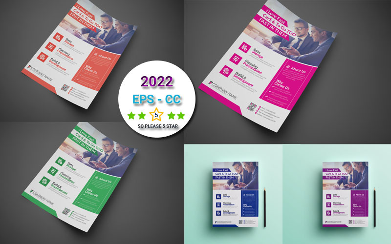 Category Corporate Flyer template Corporate Identity