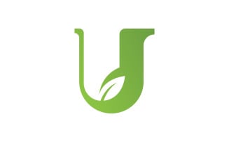 Letter U logo template. Vector illustration. V11