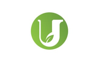 Letter U logo template. Vector illustration. V14