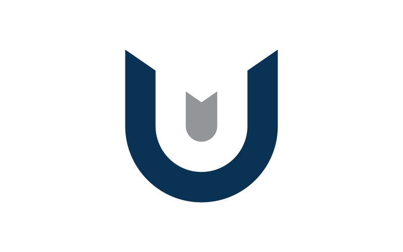 Letter U logo template. Vector illustration. V1 Logo Template