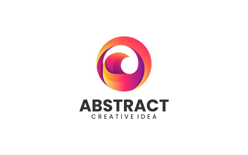 Abstract Circle Gradient Logo 3 Logo Template