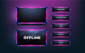 Girly screen overlay vector for gamers