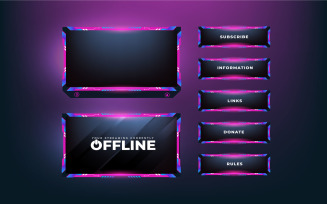 Girly screen overlay vector for gamers