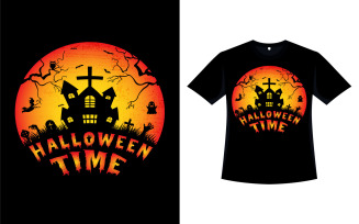 Halloween Classic Retro T-shirt Design