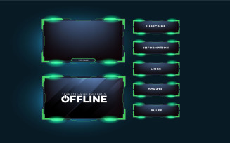 Live overlay design with green color