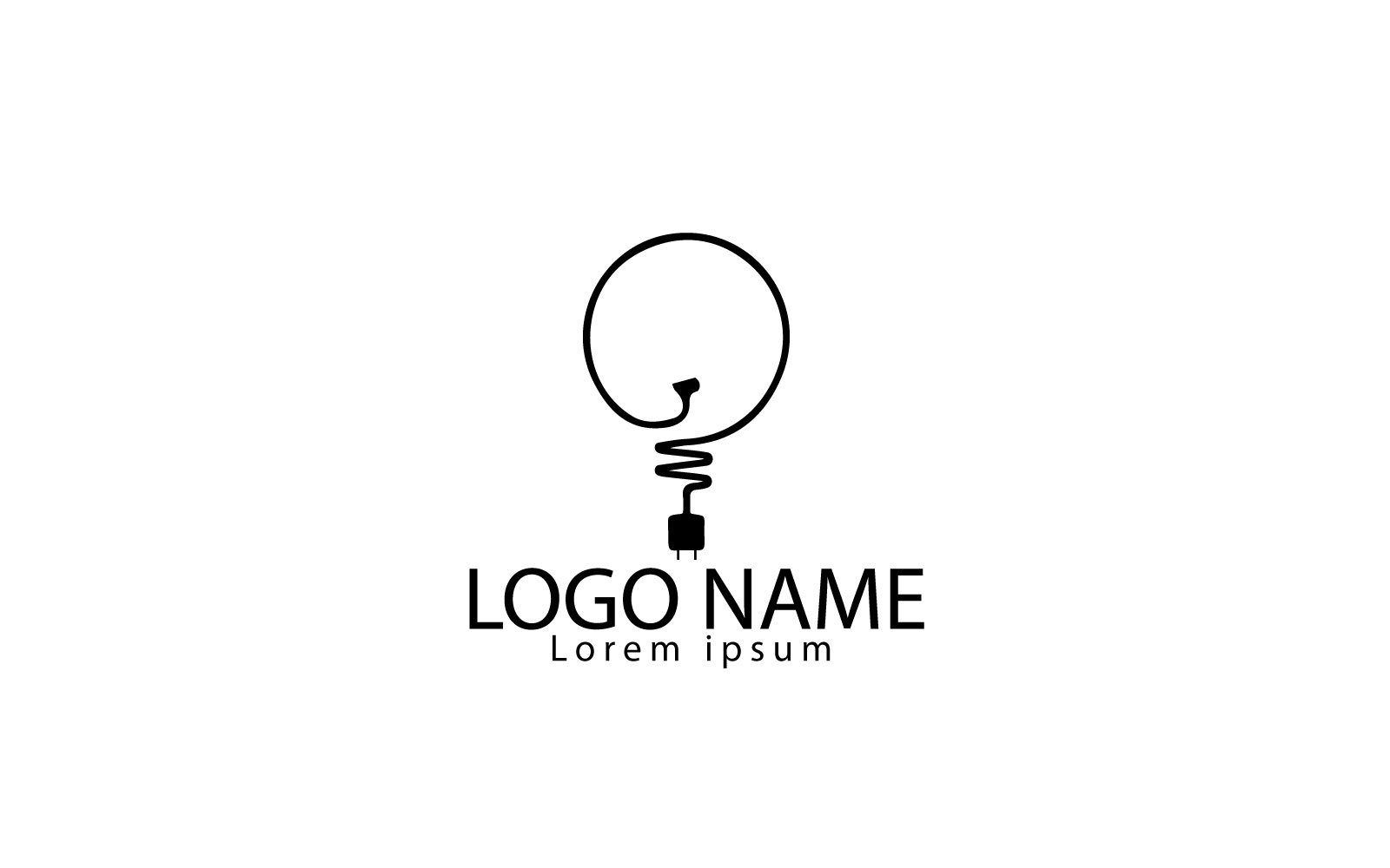 Minimalist Bulb Logo Design 277336