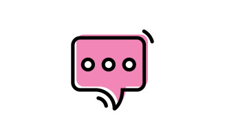 Bubble Chat template. Vector illustration. V2