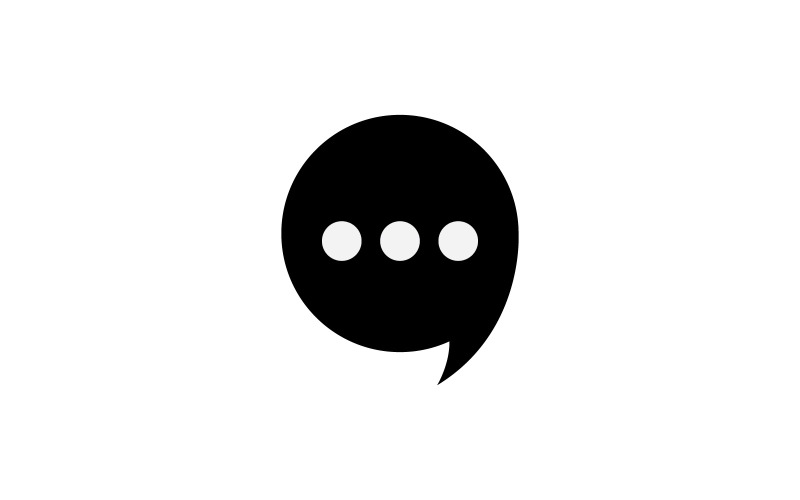 Bubble Chat template. Vector illustration. V4 Logo Template