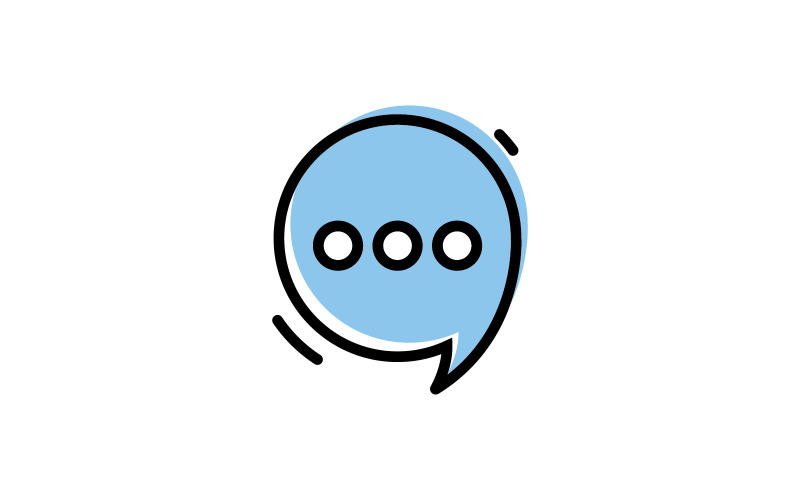Bubble Chat template. Vector illustration. V5 Logo Template