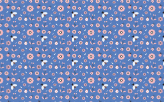 Endless floral pattern vector design