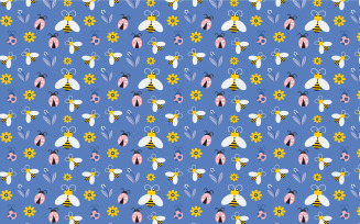 Floral pattern background texture vector