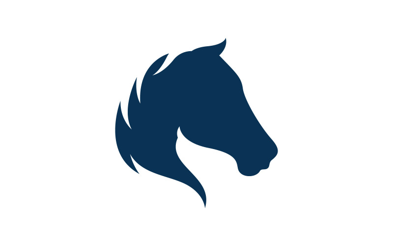 Horse logo template. Vector illustration. V4 Logo Template