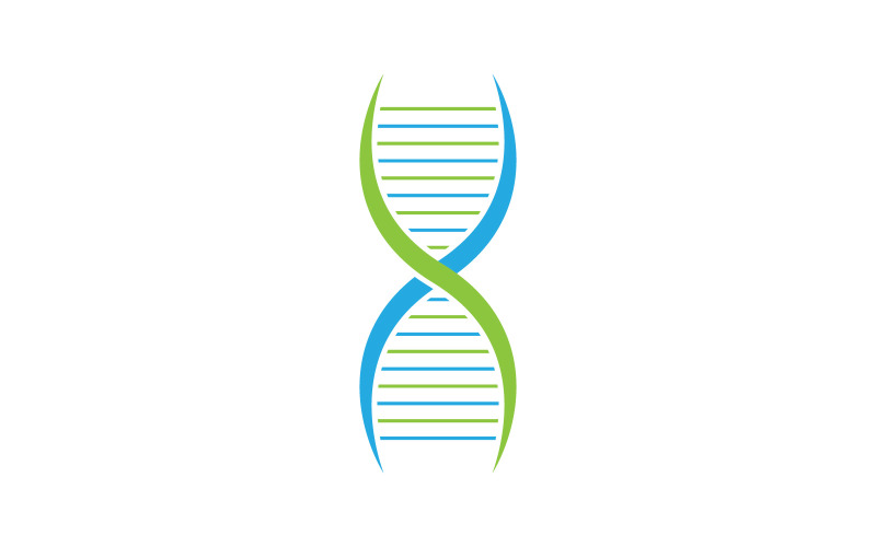 Science DNA template. Vector illustration. V2 Logo Template