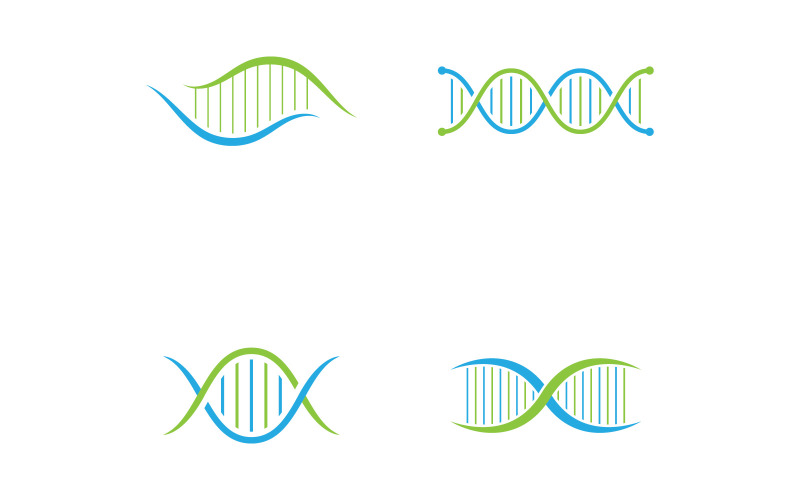 Science DNA template. Vector illustration. V5 Logo Template