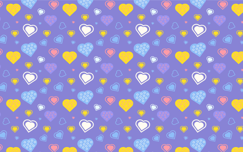 Seamless love pattern background vector Pattern