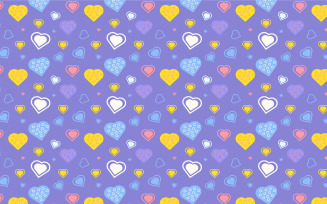 Seamless love pattern background vector