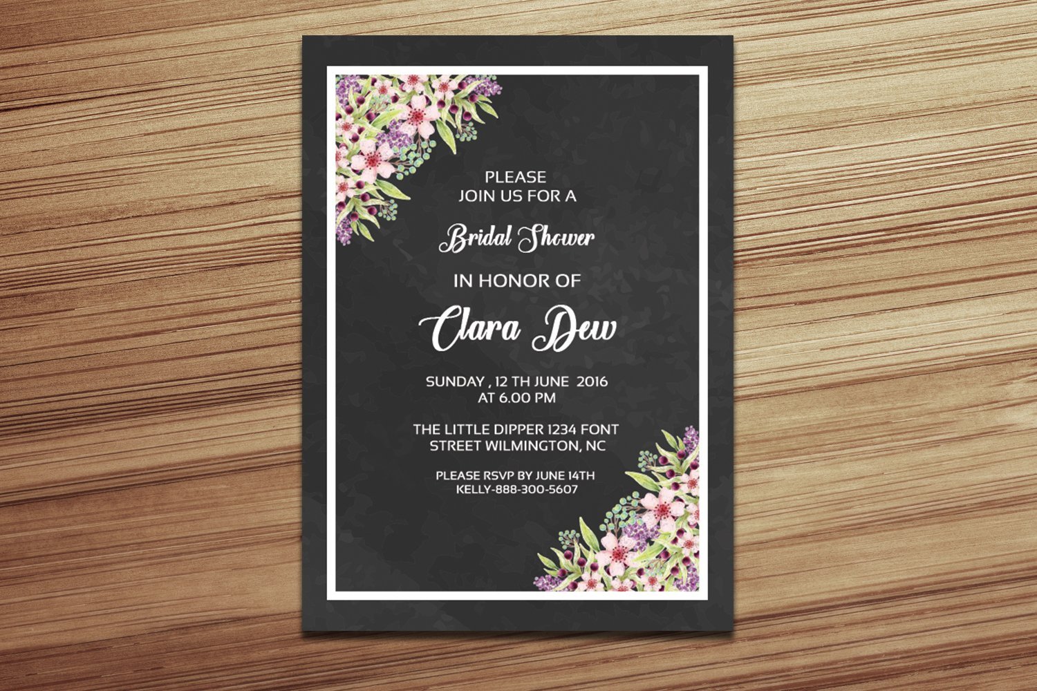 Template #277503 Shower Invitation Webdesign Template - Logo template Preview