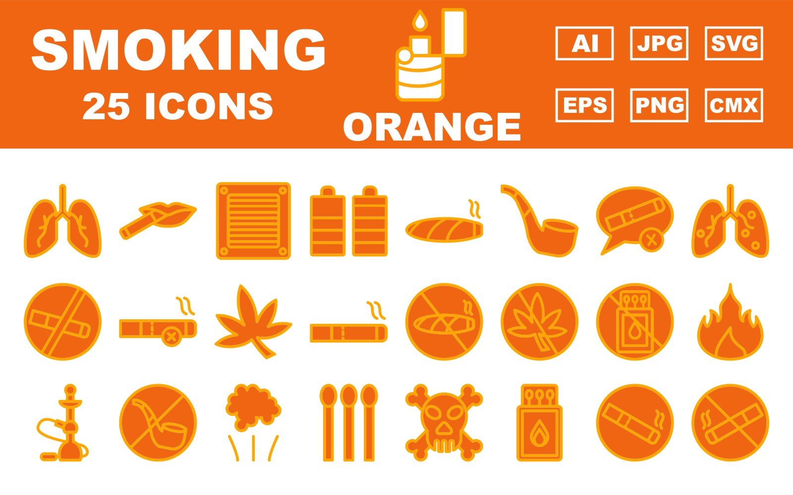 Kit Graphique #277510 Lungs Smoking Divers Modles Web - Logo template Preview