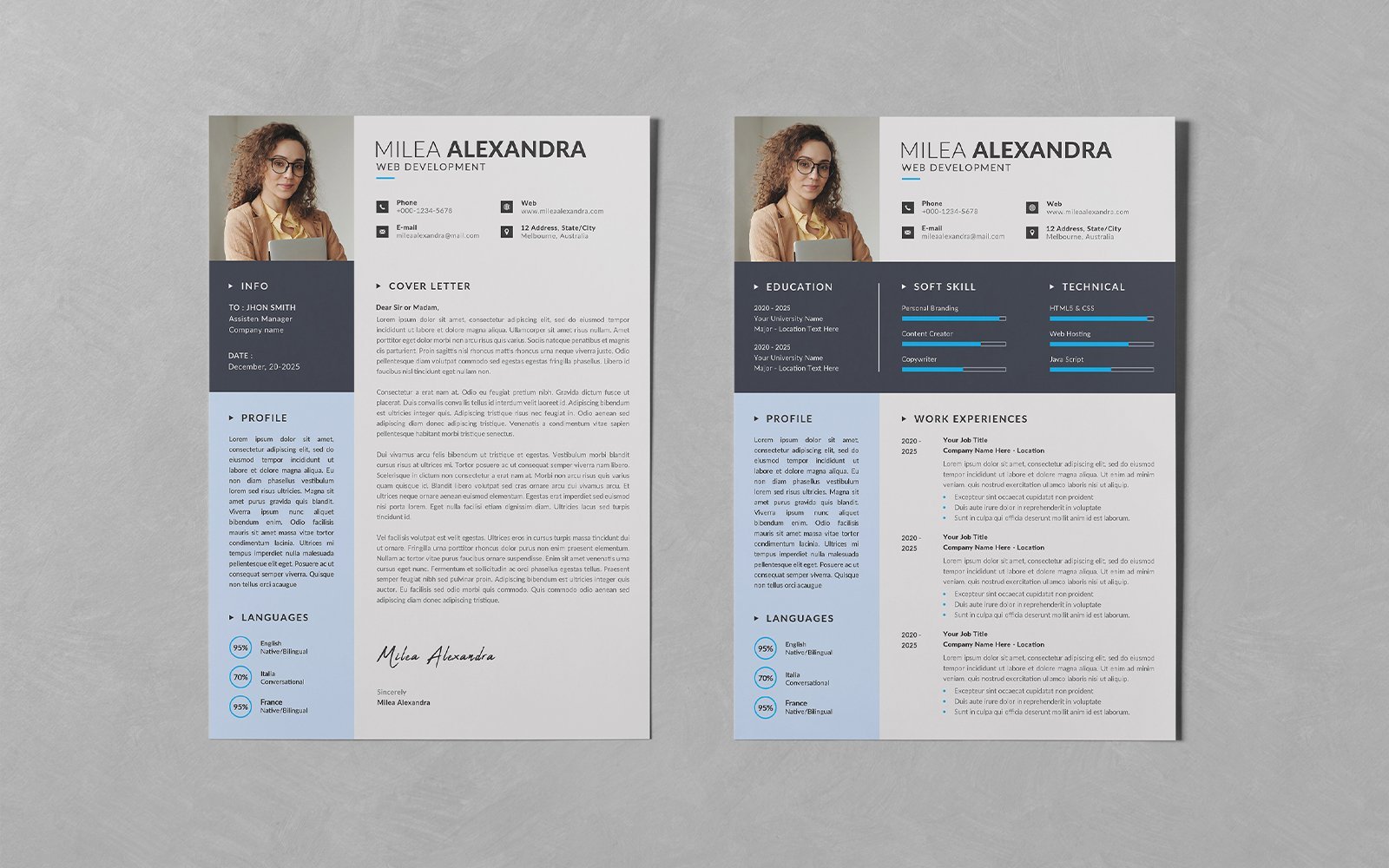 Kit Graphique #277526 Resume Business Divers Modles Web - Logo template Preview