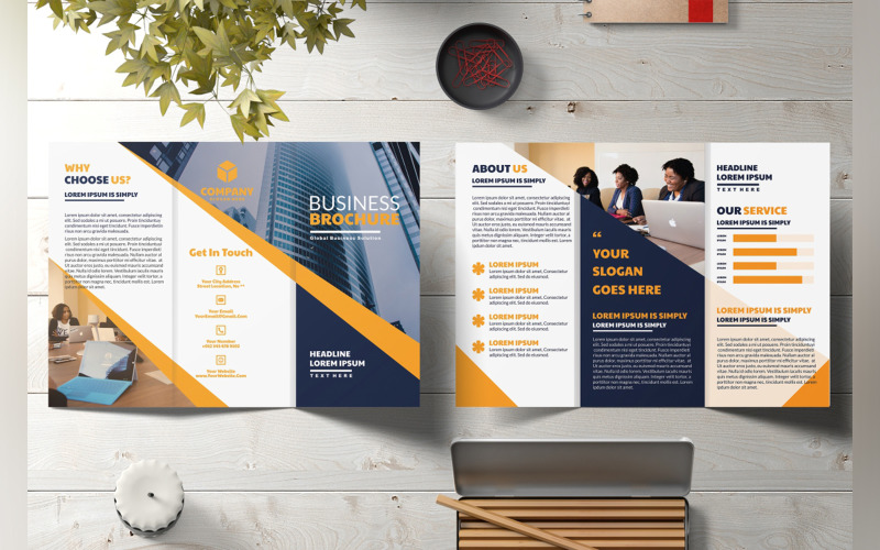 Business - Trifold Brochure Corporate Identity